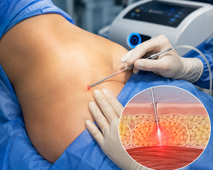 Practitioner performing Endolift Body Contouring